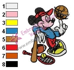 Mickey Mouse Cartoon Embroidery 56